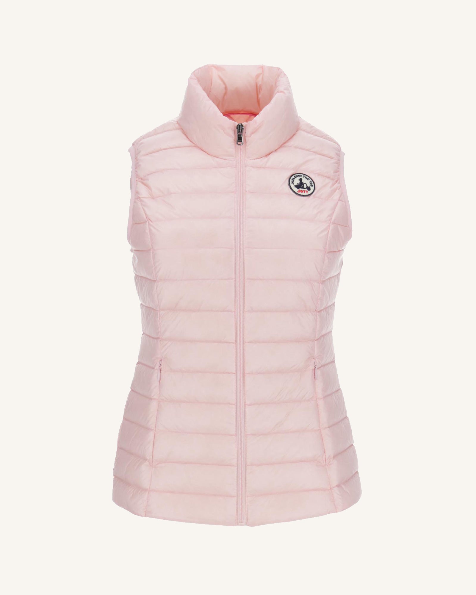 Light sleeveless down jacket Light pink Seda