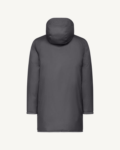 Helsinki Extreme Cold waterproof parka jacket Anthracite/Woolen grey - JOTT UK - 4