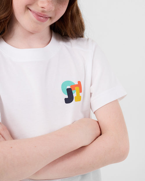 White cotton T-shirt Prado Mono - JOTT UK - 4