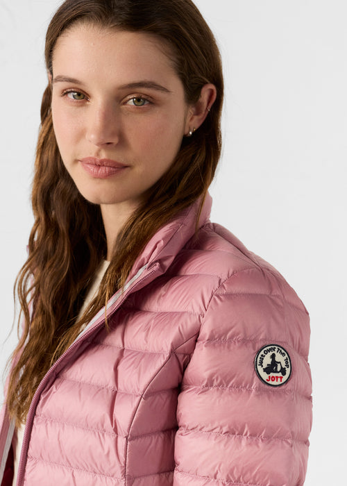 Light down jacket Antique pink Cha - JOTT UK - 5