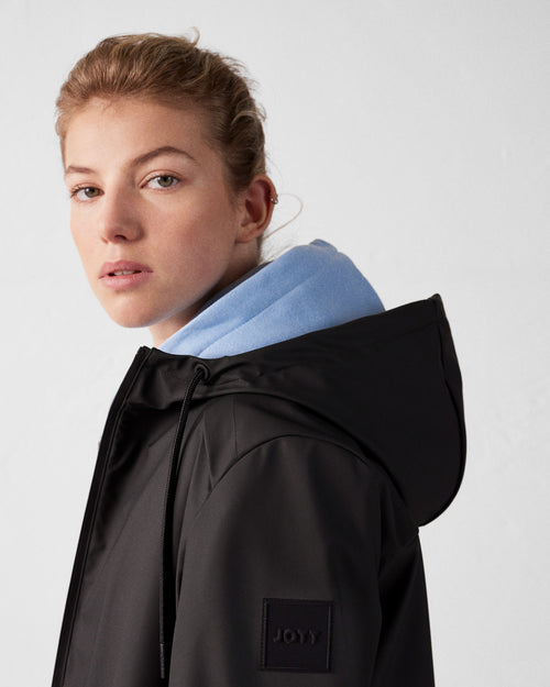 Black Lightweight mid-length parka Erika - JOTT UK - 5