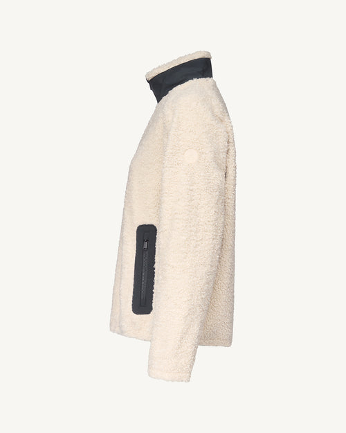 Houston sherpa fleece hybrid jacket Natural - JOTT UK - 4