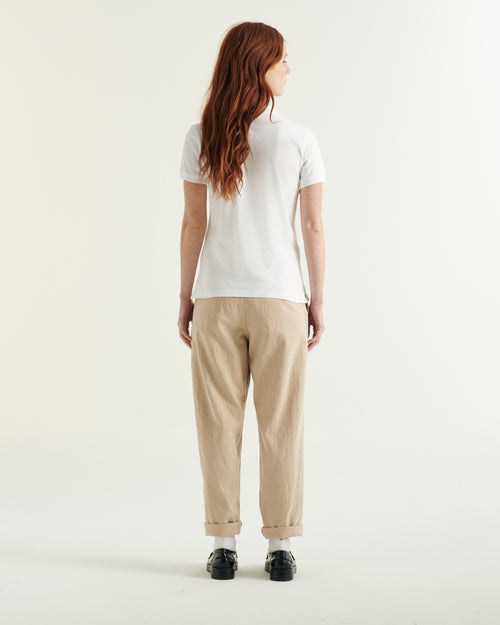 White Franca polo shirt - JOTT UK - 4