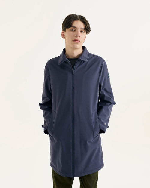 Athenes 2.0 waterproof jacket with detachable hood Navy - JOTT UK - 5