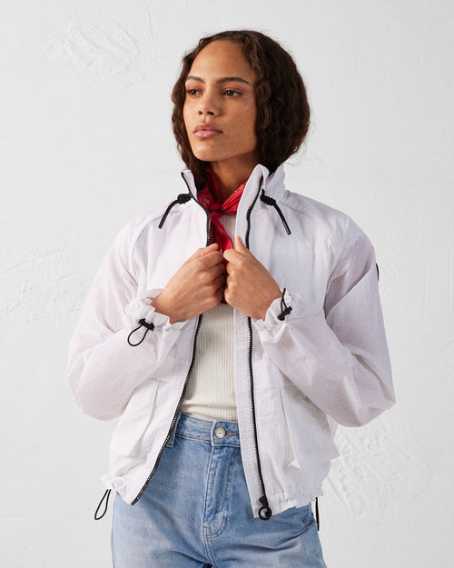 White Lightweight windbreaker jacket Edge - JOTT UK - 3