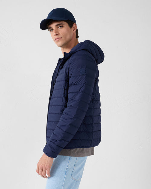 Navy Lightweight stretch hooded jacket Frantz - JOTT UK - 3