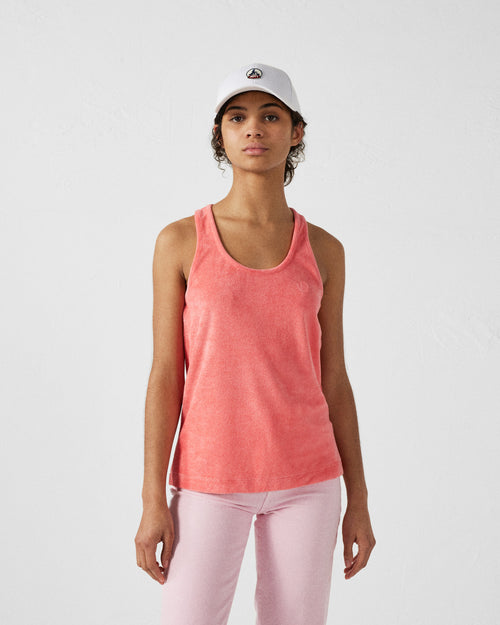 Sunset coral Towelling top Margarita - JOTT UK - 2