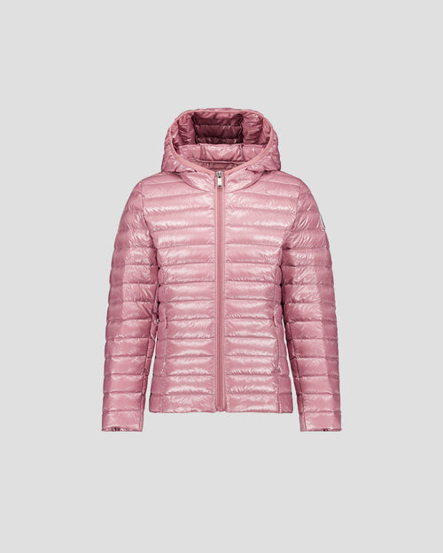 Light hooded jacket Shiny Dusty rose Carla - JOTT UK - 2