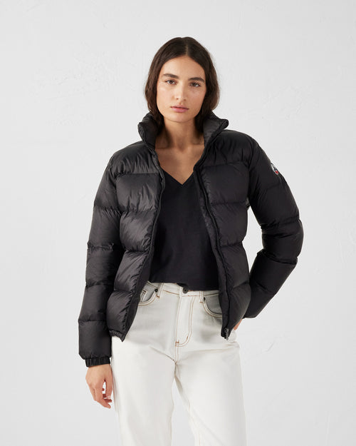 Quilted down jacket Black Cardiff - JOTT UK - 3