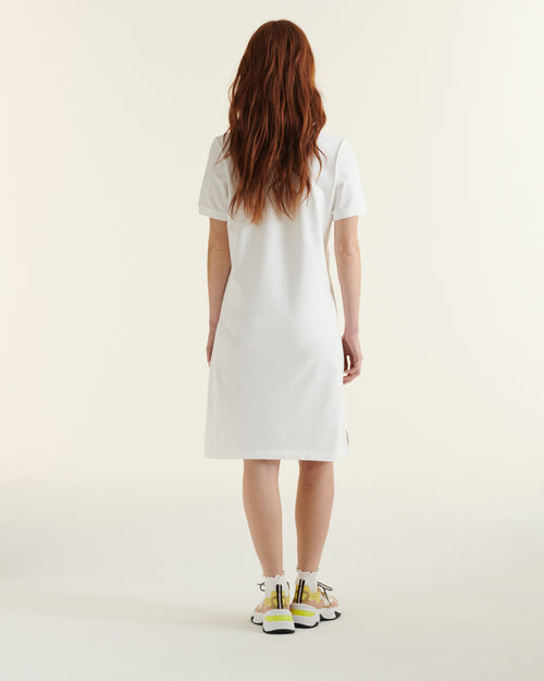 Palma organic cotton polo dress White - JOTT UK - 3