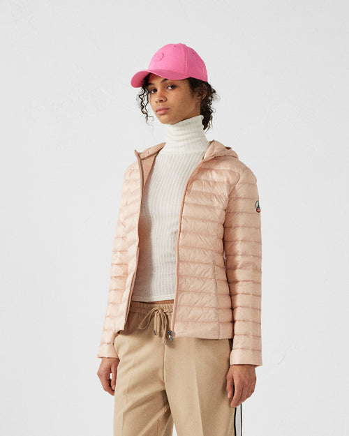 Lightweight hooded down jacket Peach skin Cloe - JOTT UK - 3