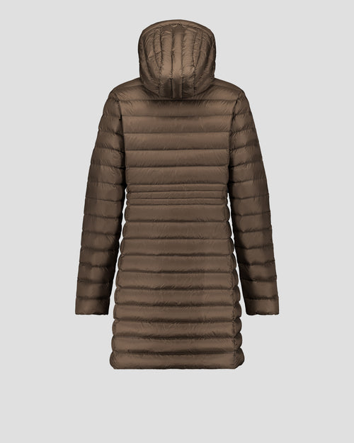 Long Hooded Down Jacket Taupe Vero 2.0 - JOTT UK - 3