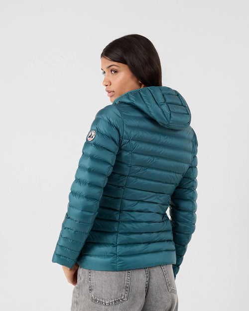 Lightweight hooded down jacket deep Lake Cloe - JOTT UK - 4