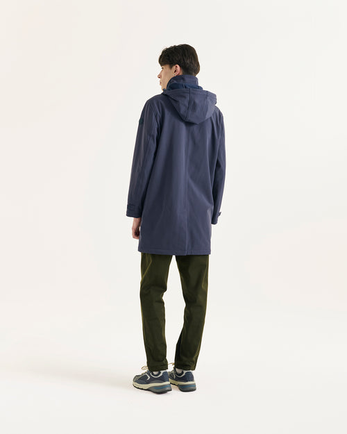 Athenes 2.0 waterproof jacket with detachable hood Navy - JOTT UK - 4