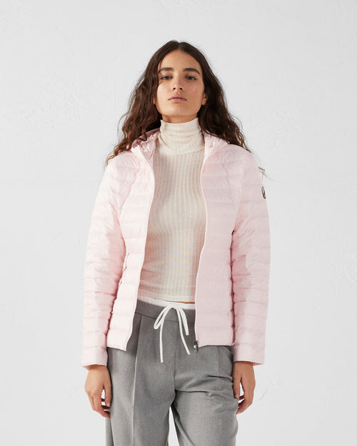 Petal rose Cloe lightweight hooded puffer jacket - JOTT UK - 3