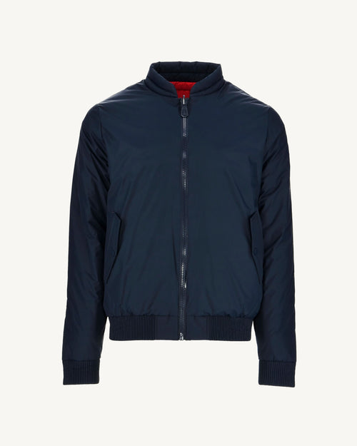 Navy Blue/Red Reversible down jacket Bombay - JOTT UK - 2