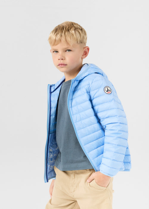 Light hooded down jacket Crystal blue Hugo - JOTT UK - 2