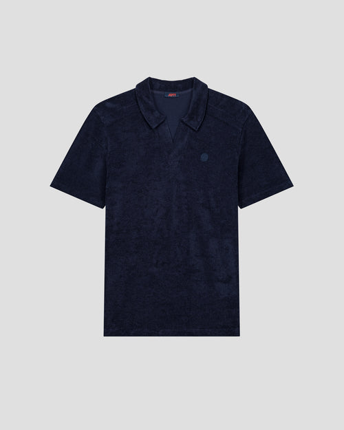 Navy Polo shirt towelling Joshua - JOTT UK - 4