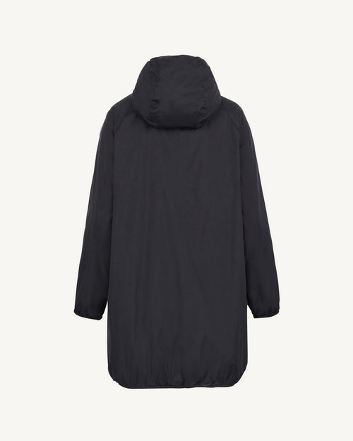 Glendale Polar fleece-lined long waterproof jacket Black - JOTT UK - 3