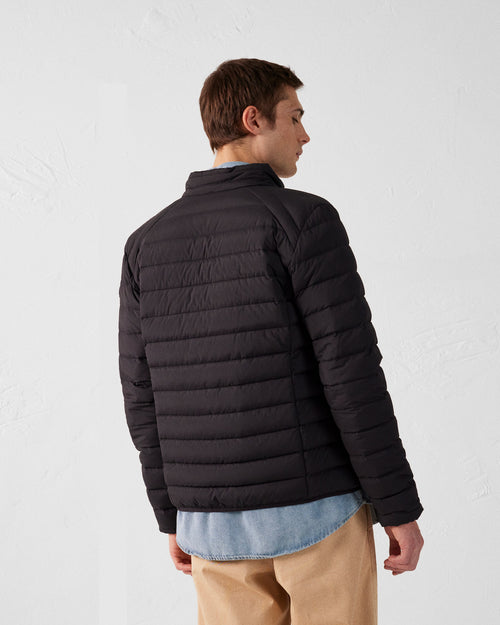 Black Aragon lightweight stretch puffer jacket - JOTT UK - 3