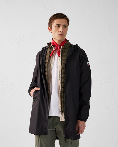 Oban long waterproof jacket with hood Black - JOTT UK - 3
