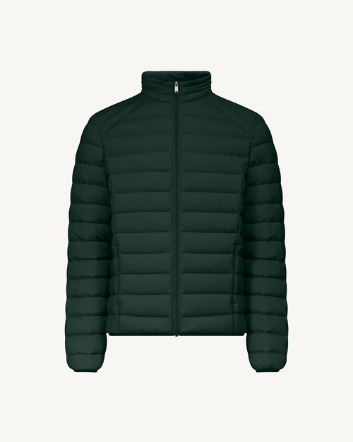 Deep forest Aragon lightweight stretch puffer jacket - JOTT UK - 2