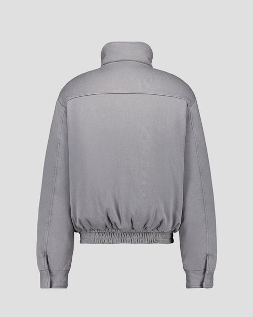 Jersey bomber jacket Woolen Grey Hank - JOTT UK - 3