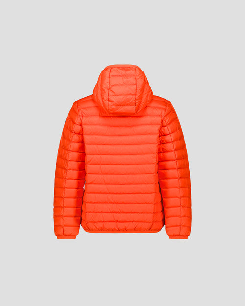 Light hooded down jacket Fire red Hugo