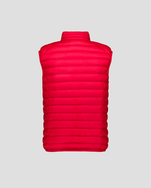 Sleeveless down jacket Carmine red Tom