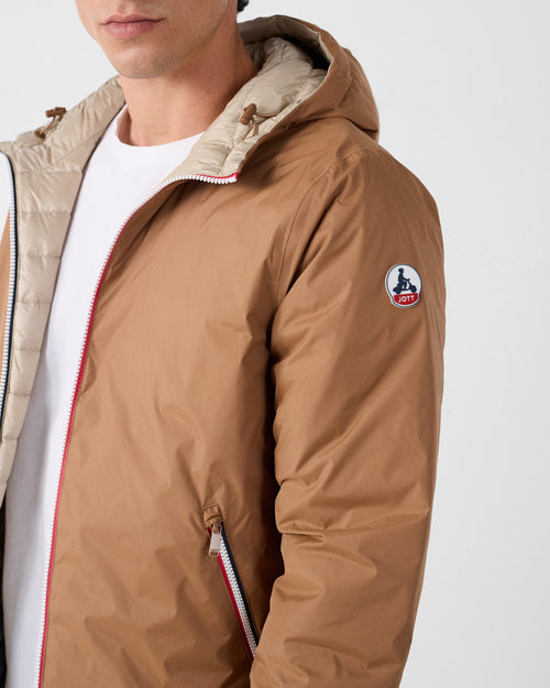 Reversible jacket Brown sugar/beige Brummen - JOTT UK - 4