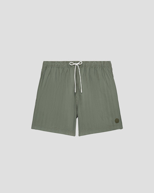 Stripe army/M green Niolon stripe swim shorts - JOTT UK - 4