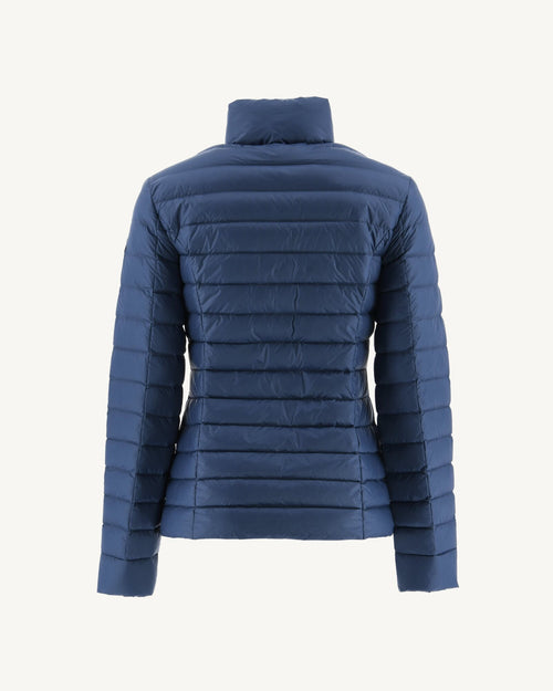 Lightweight down jacket Blue jeans Cha