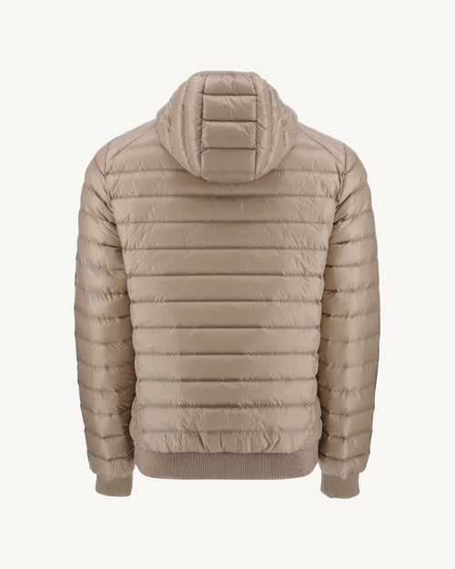 Beige Hooded down jacket Colin - JOTT UK - 3