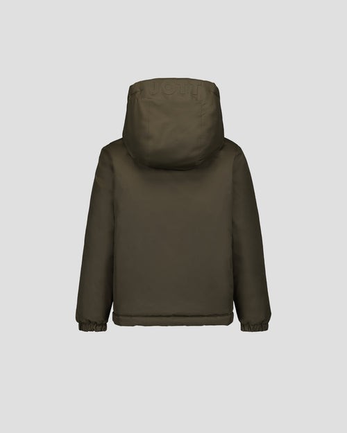 Reversible jacket Army/Flame red Sauda - JOTT UK - 5