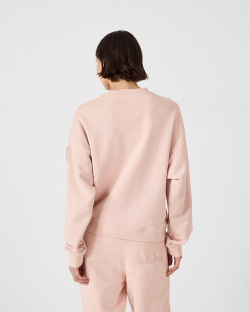 Peach skin Round-neck bi-fabric sweatshirt Pinako - JOTT UK - 4