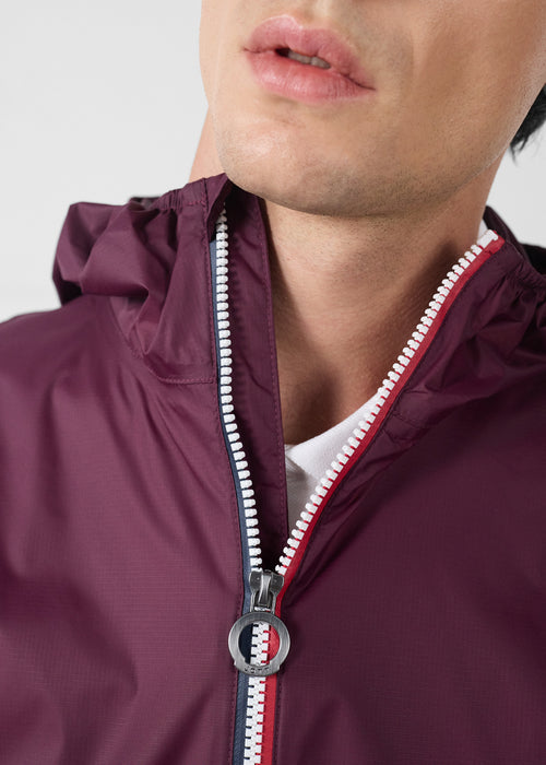 Raincoat packable long Black cherry Skye - JOTT UK - 5