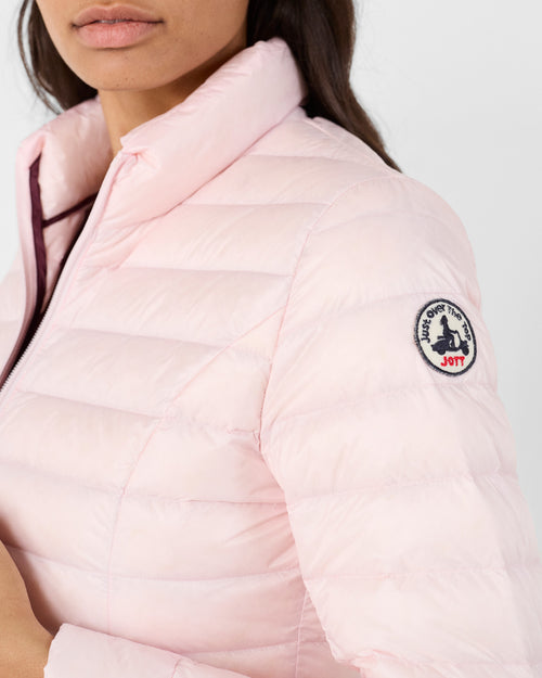 Petal rose Cha lightweight puffer jacket - JOTT UK - 5
