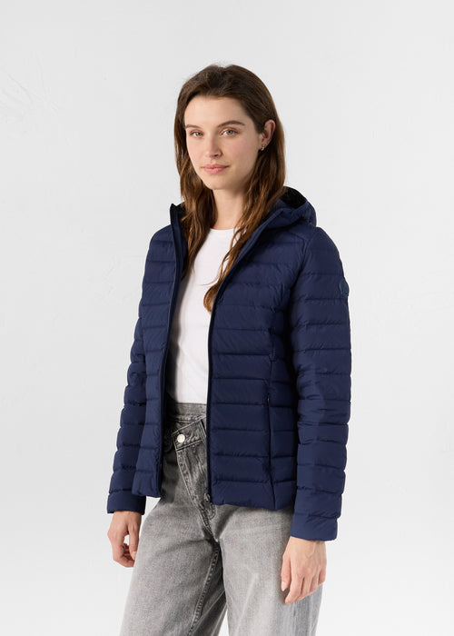 Navy Stretch hooded jacket Salma - JOTT UK - 3