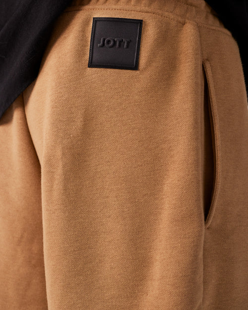 Tawny brown Bi-fabric shorts Mustang - JOTT UK - 5