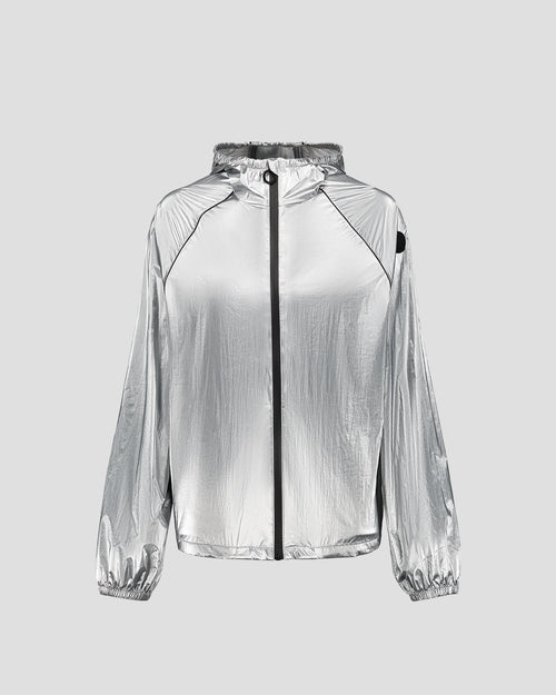 Silver Izumi Metallic Windbreaker - JOTT UK - 2