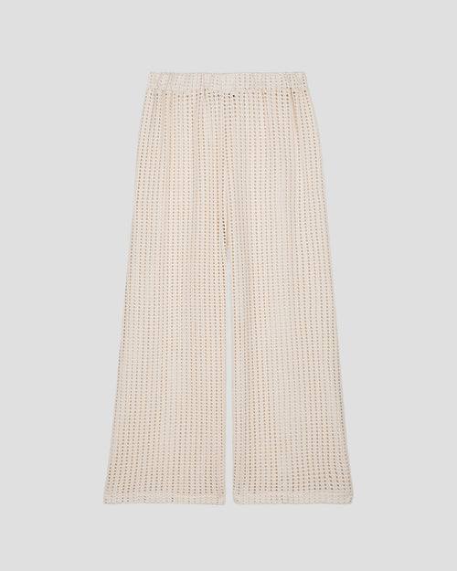 Natural cotton knit trousers Virginia - JOTT UK - 2