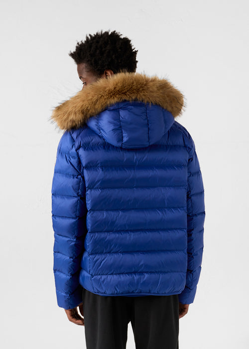 Prestige Extreme Cold hooded down jacket Cobalt - JOTT UK - 3