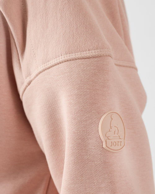 LEDA brushed fleece zipped jacket Peach skin - JOTT UK - 5