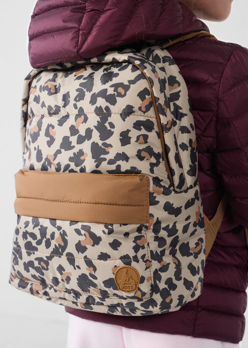 Backpack Leopard Beige Pupil Print - JOTT UK - 3