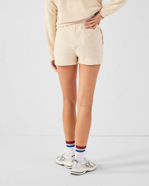 Bleached sand towelling shorts Blossom - JOTT UK - 3
