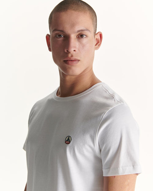 White Pietro organic cotton T-shirt - JOTT UK - 4