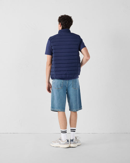 Navy Arafo stretch sleeveless puffer jacket - JOTT UK - 4