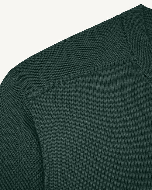 Emile round-neck knit jumper Deep forest - JOTT UK - 2