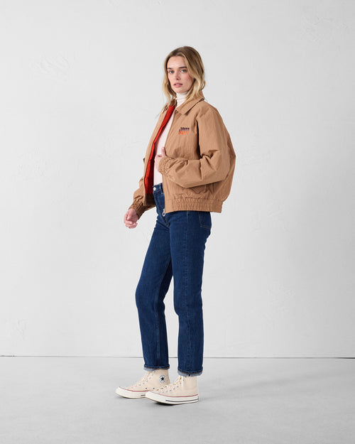 Bomber jacket Brown Sugar/Flame Red Becky - JOTT UK - 3