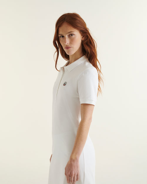 Palma organic cotton polo dress White - JOTT UK - 4